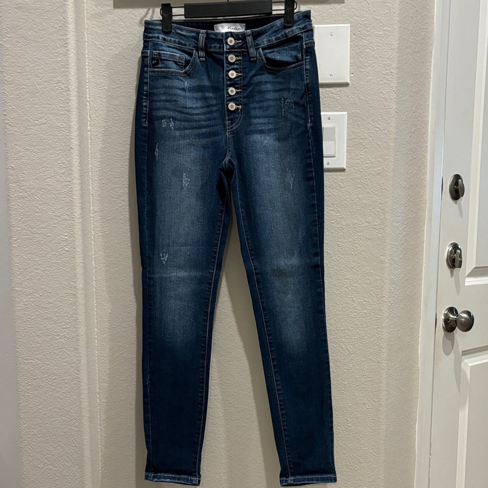 KanCan Dark Blue High Rise Women's Jeans